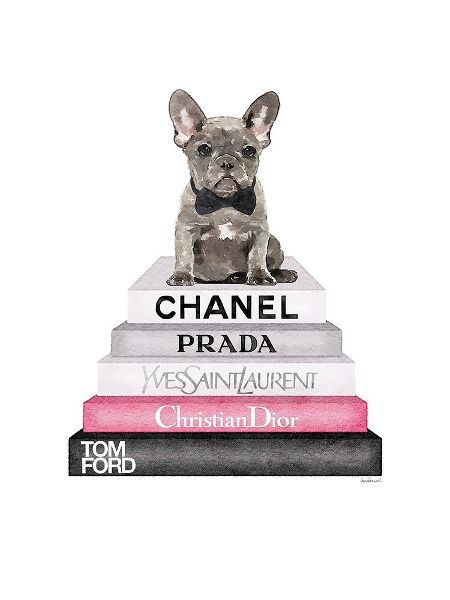 Grey Frenchie Bookstack
