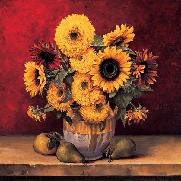 Sunflowers with Pears