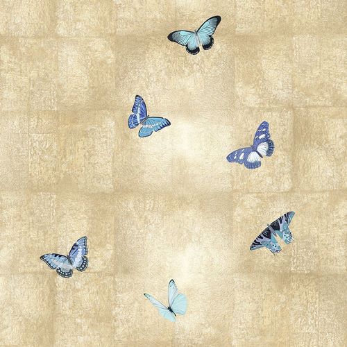 Blake, Madeline 작가의 Butterflies Blue on Gold III 작품