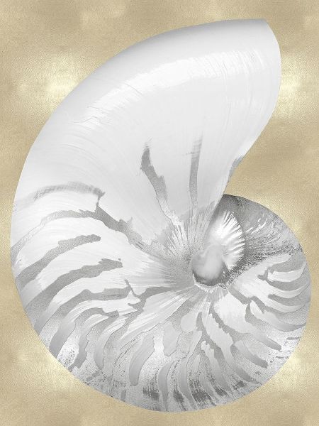 Silver Pearl Shell on Gold III