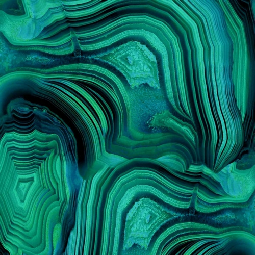 Malachite in Green and Blue
