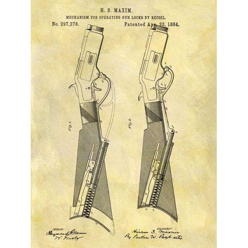Gun Lock Recoil - 1884