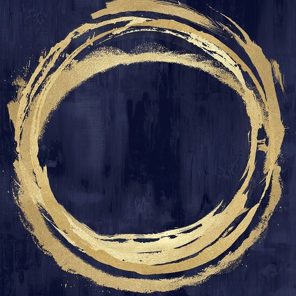 Circle Gold on Blue II