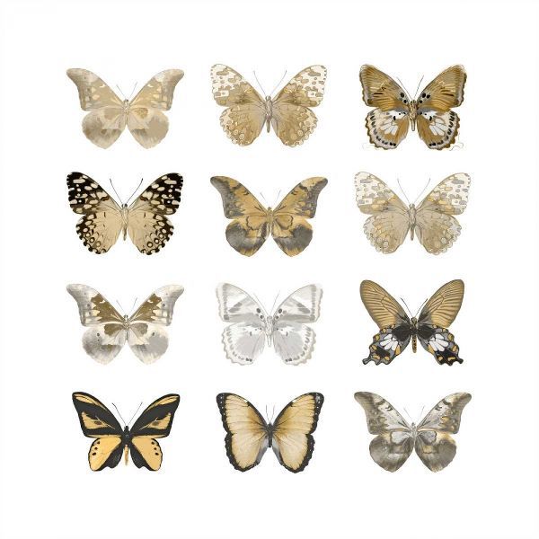 Butterfly Study in Gold III
