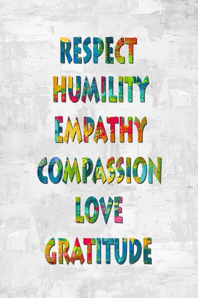 Respect Humility in Color