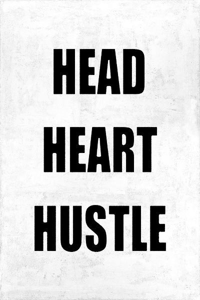 Head Heart Hustle on Gray