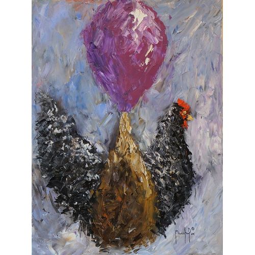 Rooster with Baloon