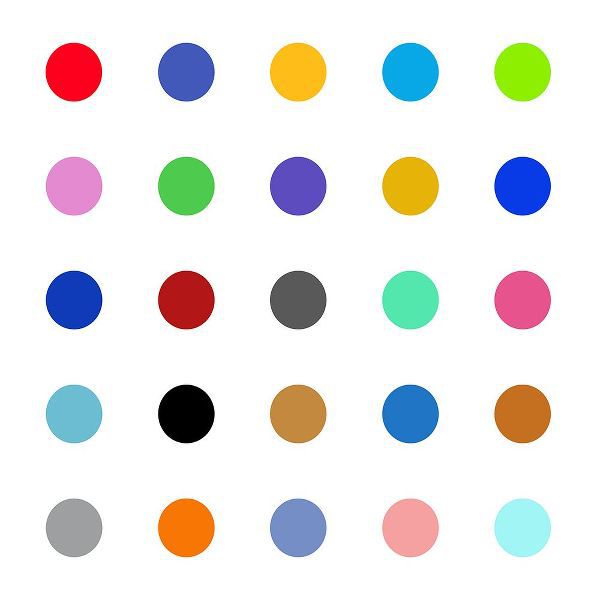 Langdon, Karl 아티스트의 Circle Five Multicolor작품입니다.