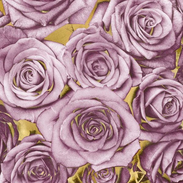 Roses - Amethyst on Gold