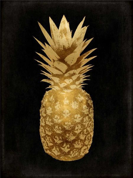 Gold Pineapple on Black II