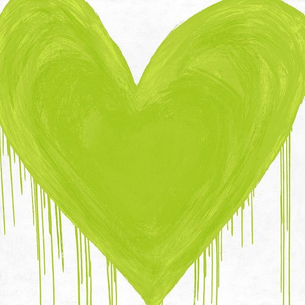 Big Hearted Chartreuse Green
