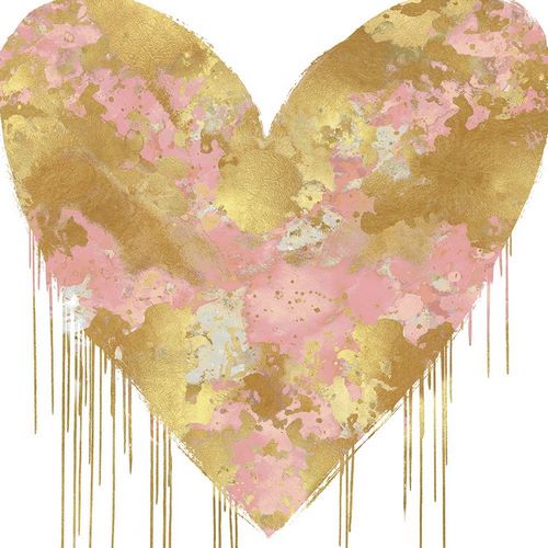 Big Hearted Pink and Gold