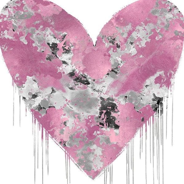 Big Hearted Pink and Silver