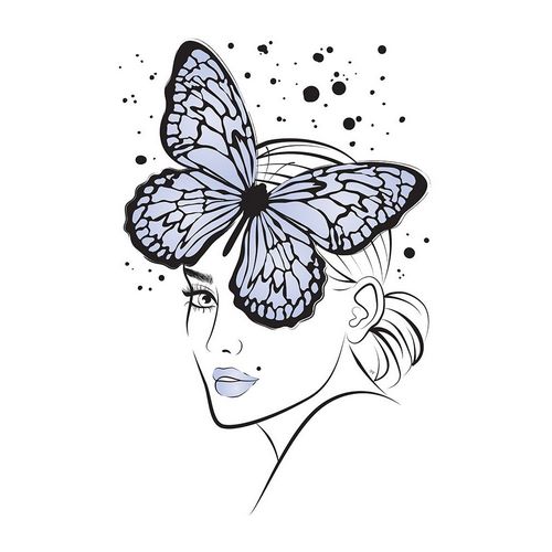 Lady Butterfly Blue