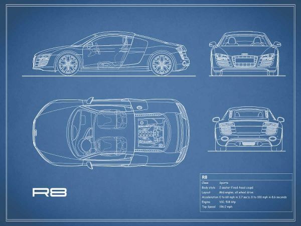 Audi R8 V10-Blue