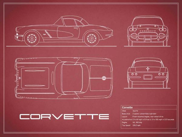 Corvette 33BHP-Maroon