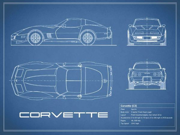 Corvette C3-Blue