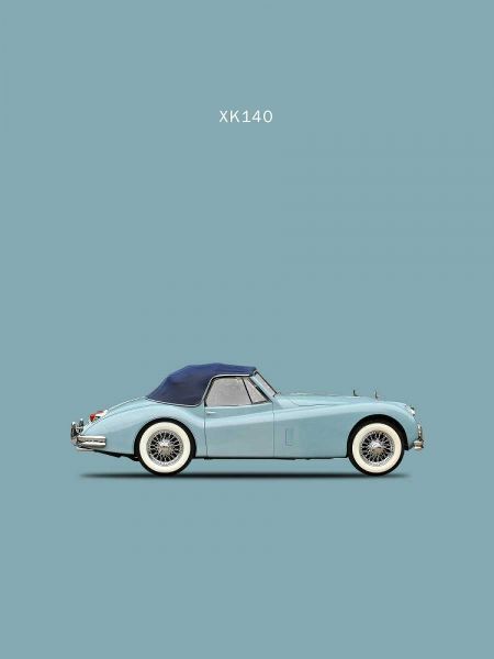 Jaguar XK140 Blue