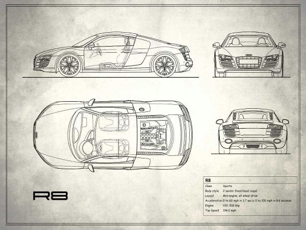Audi R8 V10 White