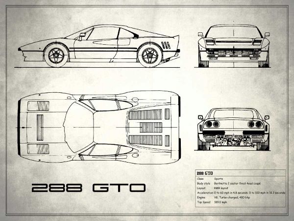 Ferrari 288-GTO White