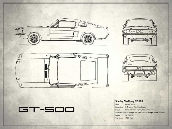 Shelby Mustang GT500 White