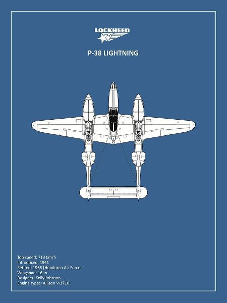 BP Lockheed P38 Lightning