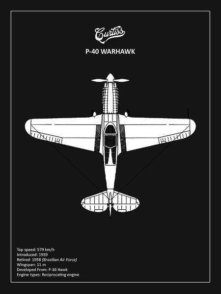 BP P-40 Warhawk Black