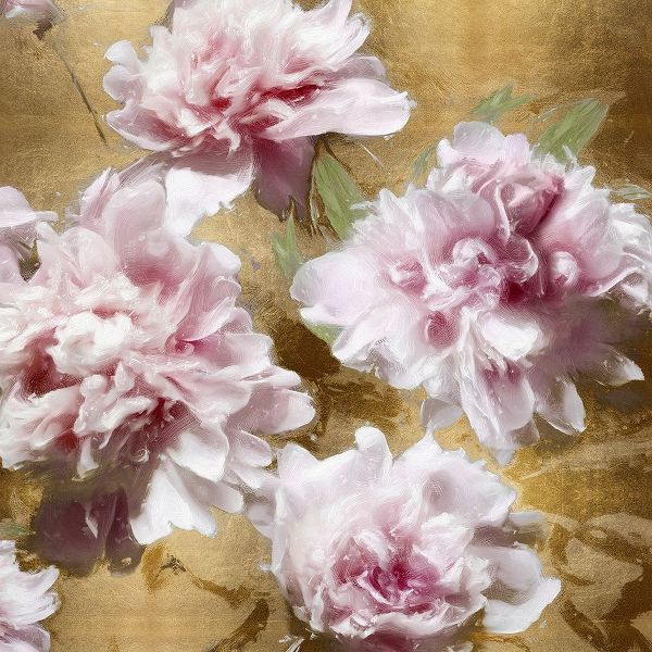 Peonies on Gold I