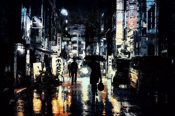 Rainy Streets of Hong Kong