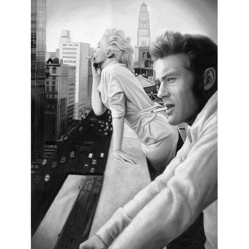 James and Marilyn Mono Poster