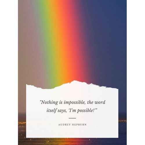 Audrey Hepburn Quote: Im Possible