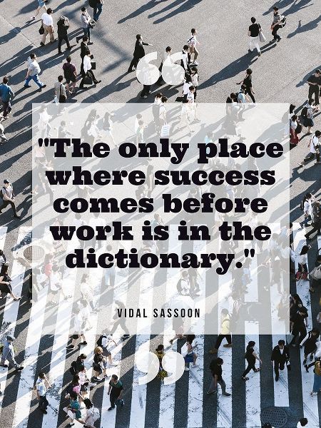 Vidal Sassoon Quote: Success
