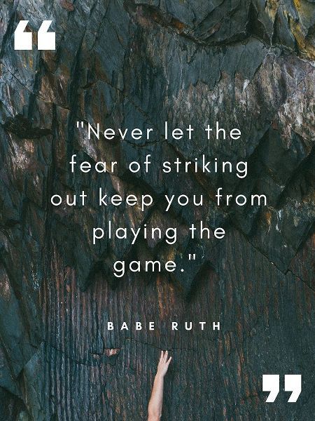Babe Ruth Quote: Striking Out