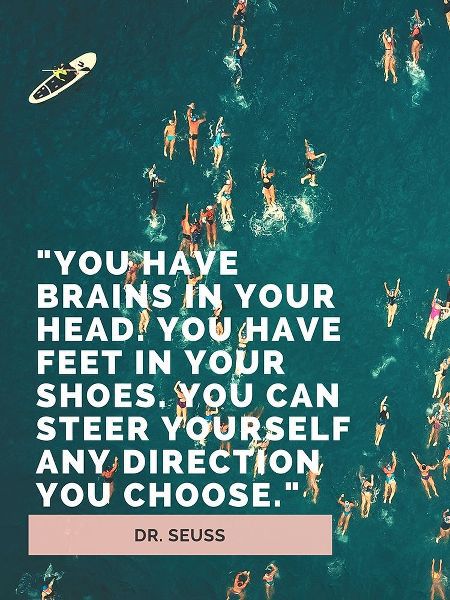 Dr. Seuss Quote: Brains in Your Head
