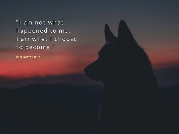 Carl Gustav Jung Quote: I Choose to Become
