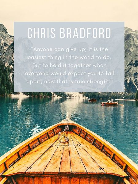 Chris Bradford Quote: Hold It Together