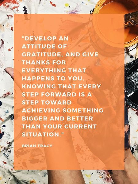 Brian Tracy Quote: Attitude of Gratitude