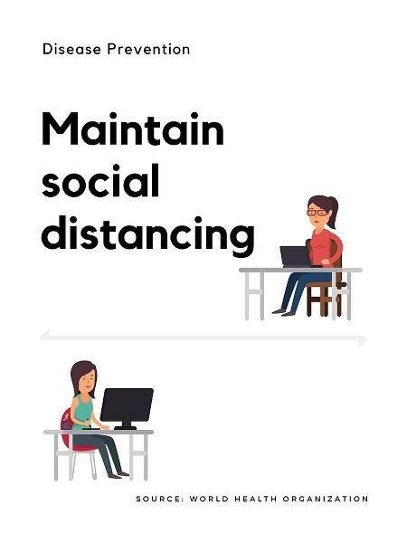 World Health Organization Quote: Maintain Social Distancing