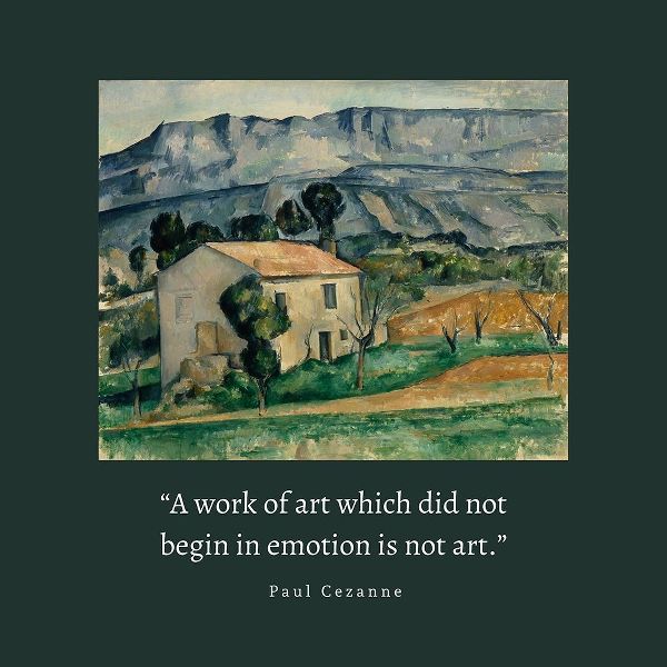 Paul Cezanne Quote: Work of Art