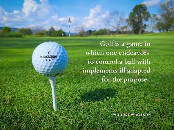 Woodrow Wilson Quote: Golf