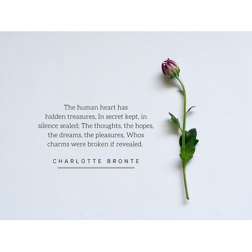 Charlotte Bronte Quote: The Human Heart