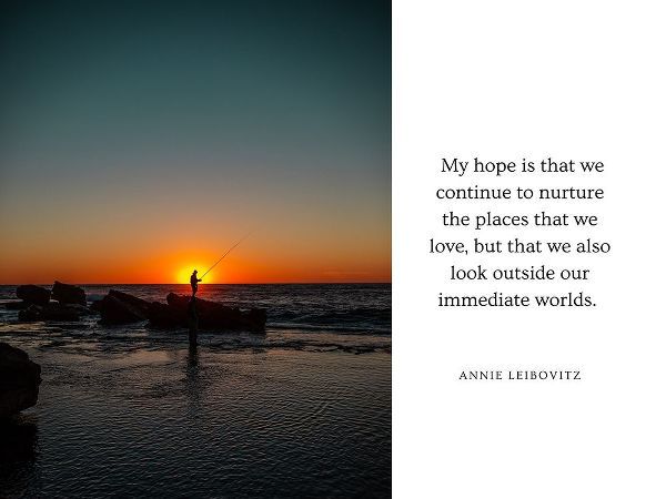 Annie Leibovitz Quote: Continue to Nurture