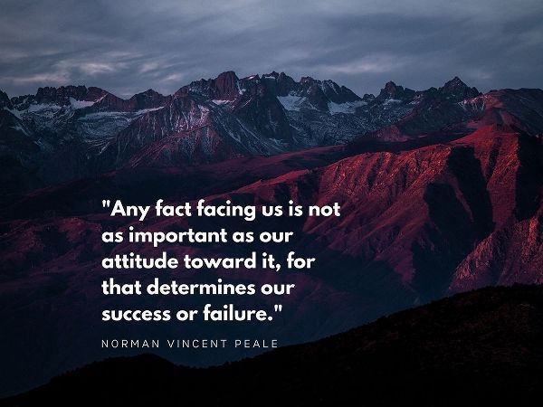 Norman Vincent Peale Quote: Success or Failure