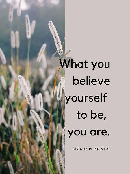 Claude M. Bristol Quote: Believe Yourself