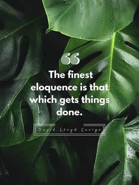 David Lloyd George Quote: Finest Eloquence