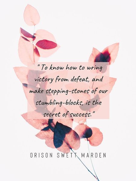 Orison Swett Marden Quote: Victory From Defeat