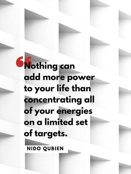 Nido Qubein Quote: Limited Set of Targets