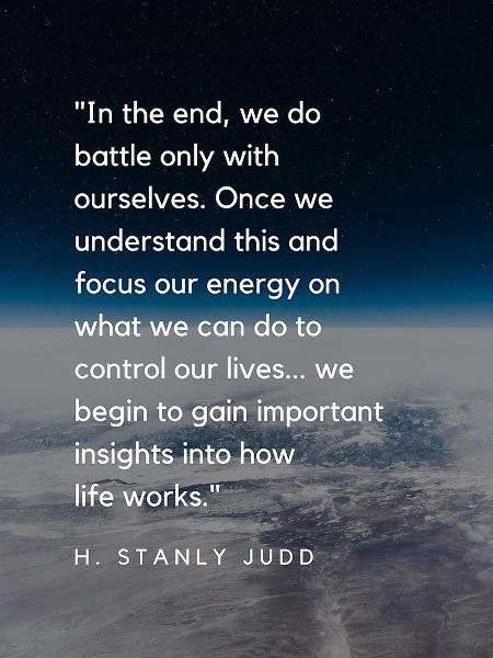 H. Stanley Judd Quote: Focus and Energy