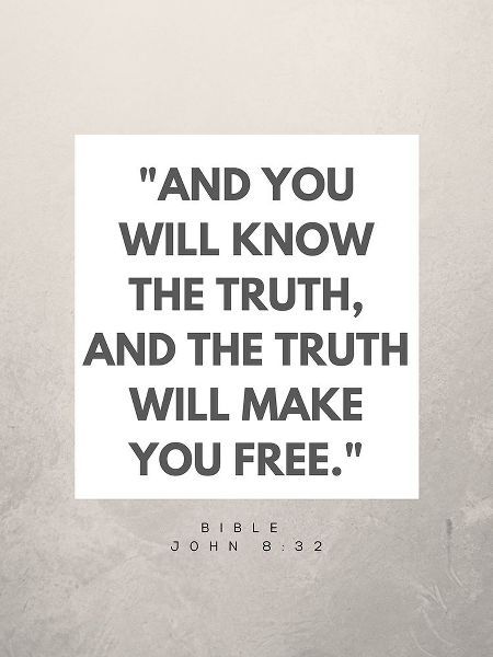 Bible Verse Quote John 8:32