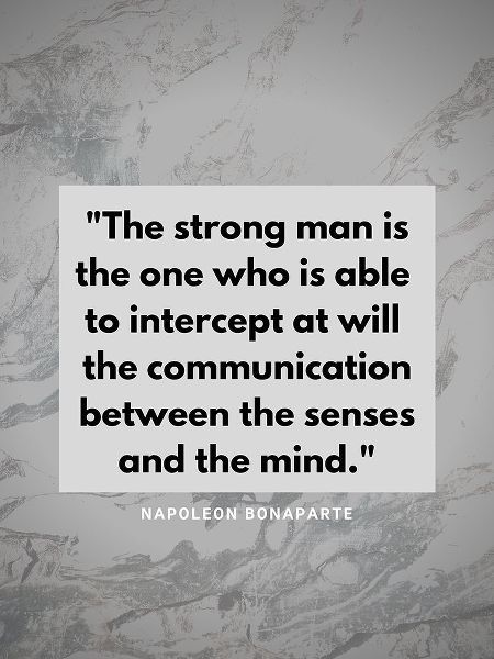Napoleon Bonaparte Quote: The Strong Man
